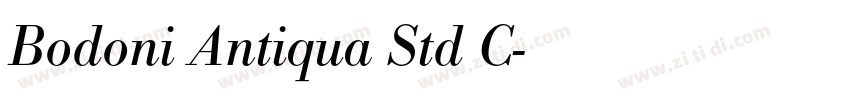 Bodoni Antiqua Std C字体转换